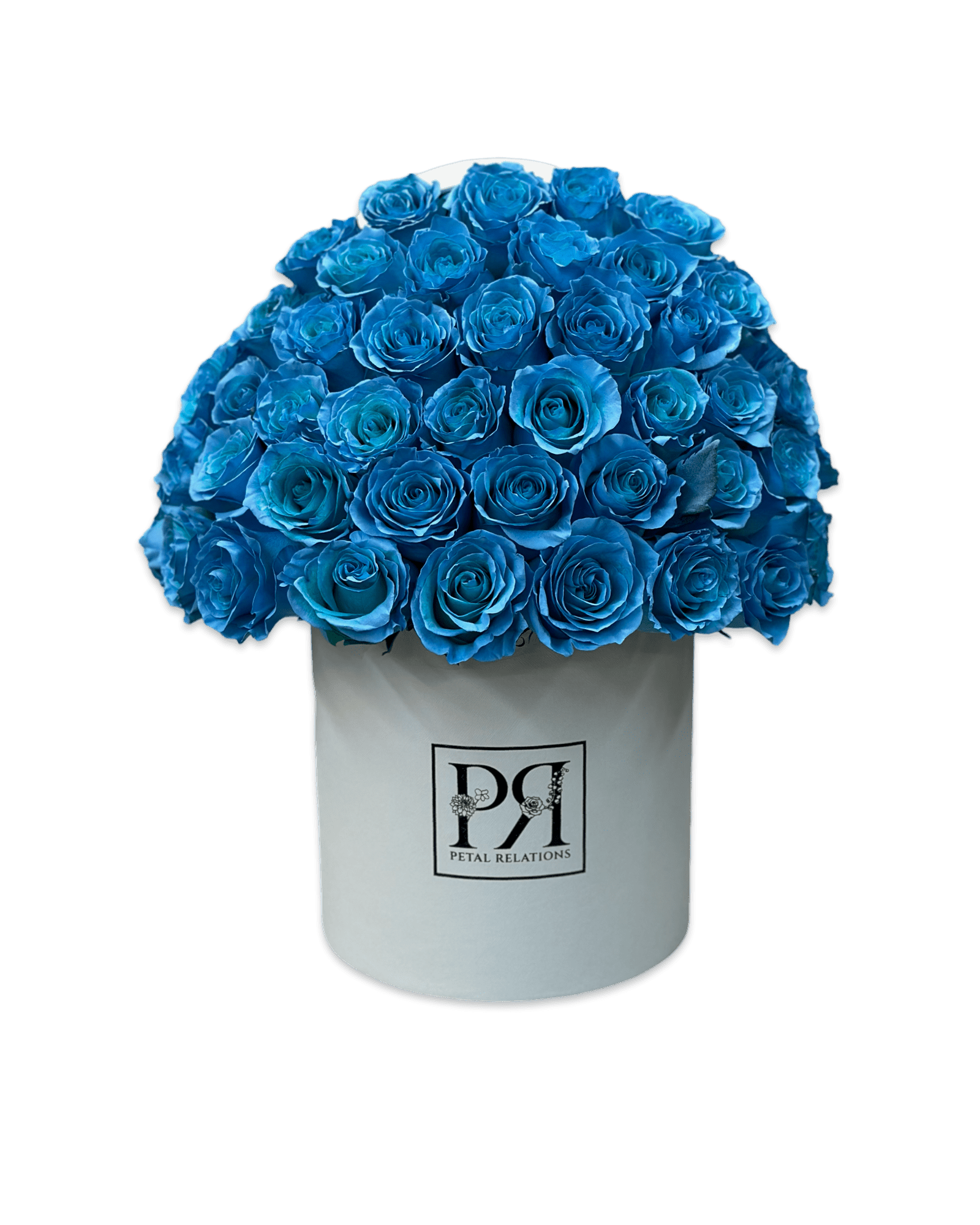 Light Blue Simply Rose in a Box - Petal Relations