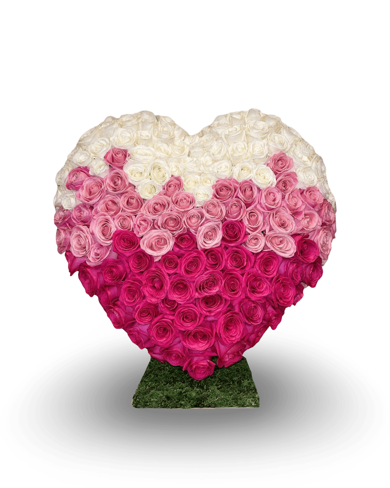 PR Standing Heart: Pink Ombre - Petal Relations