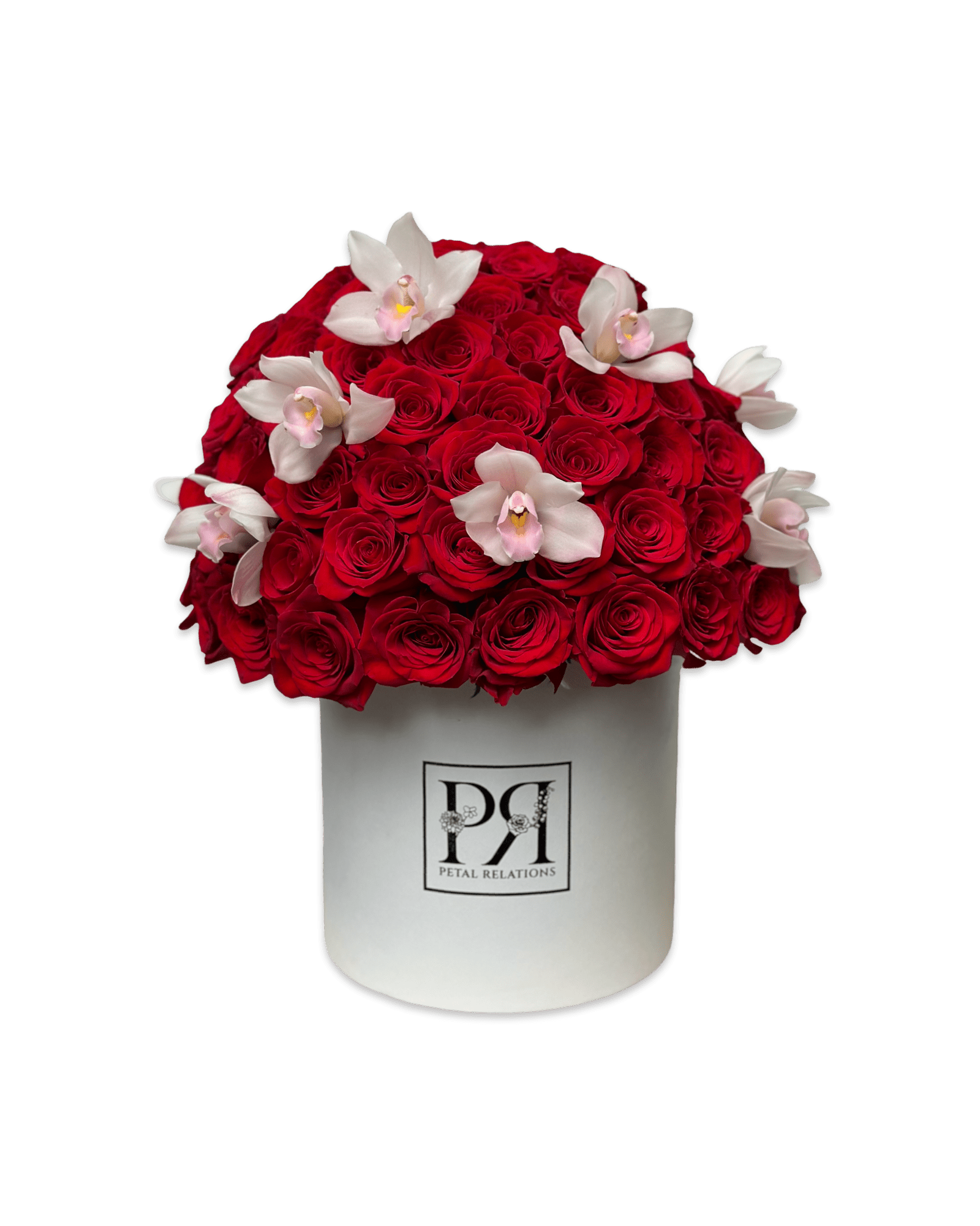 Simply Rose with Cymbidium Orchids in a Box - Petal Relations