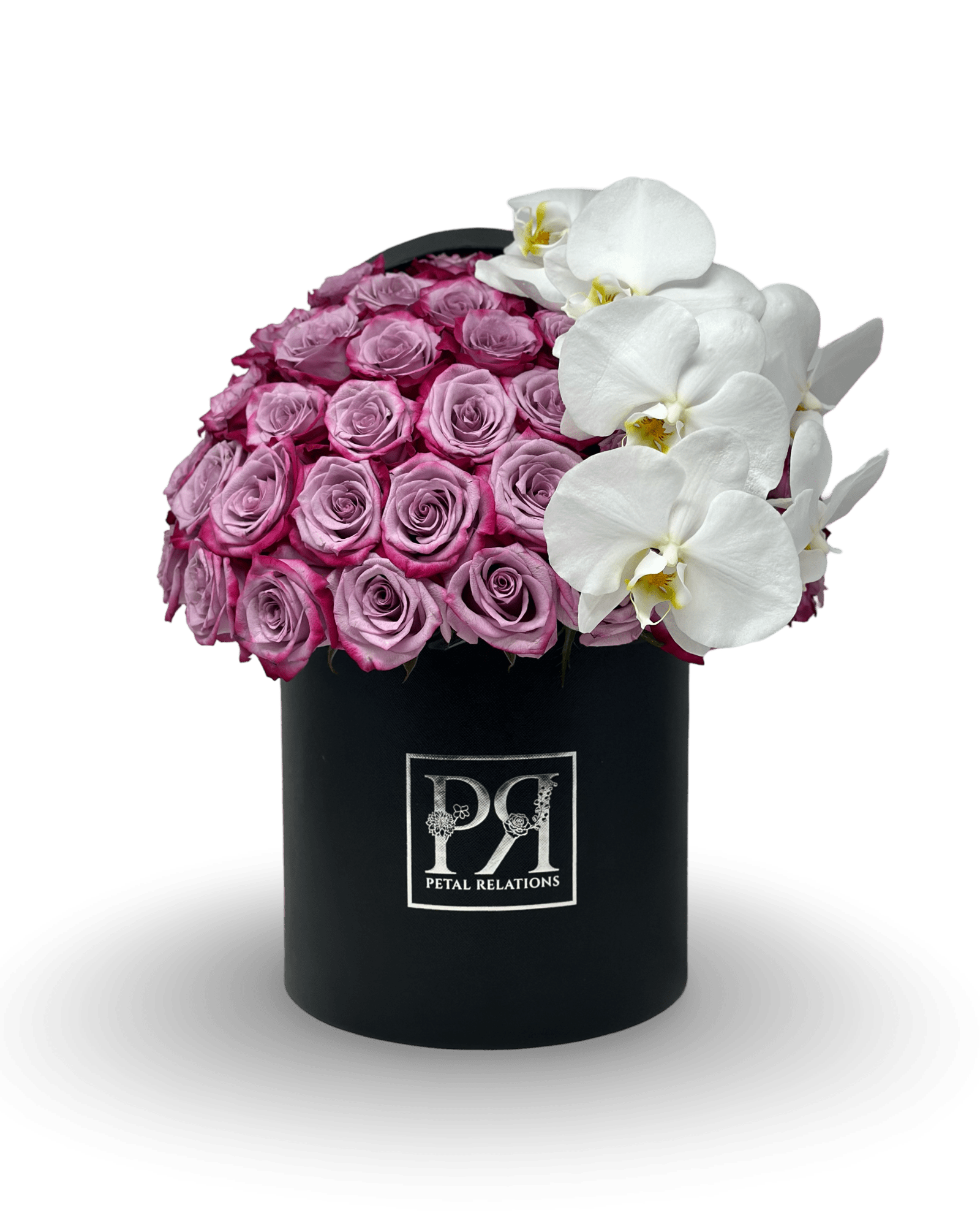 Simply Rose with Phalaenopsis Orchid in a Box - Petal Relations