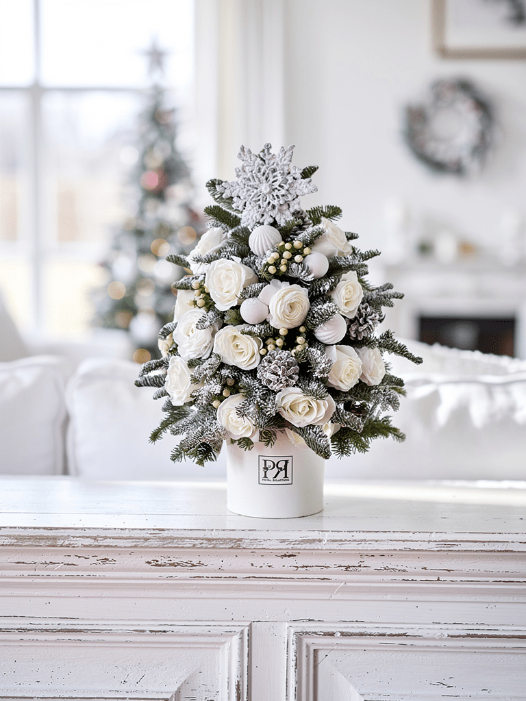 White Christmas Tree - Petal Relations